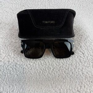 Tom Ford Fausto Black Sunglasses with Case Men’s
